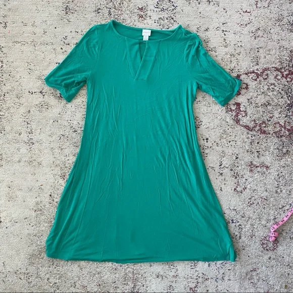 slim fit dress slacks GREEN STRUCTURED SHORT DRESS main image 1
